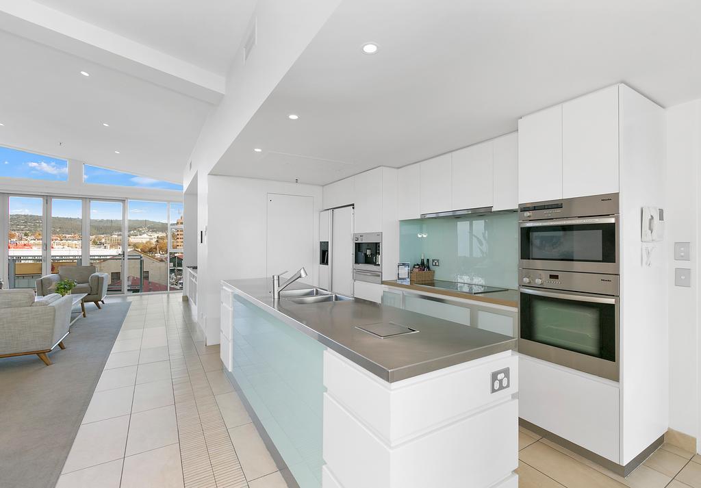 Sullivans Cove Apartments Hobart Exterior foto A modern kitchen